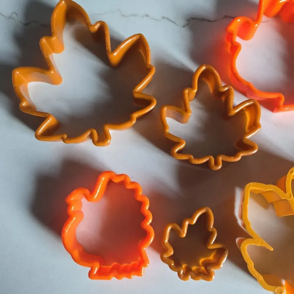Fall themed cookie cutters plastic 9